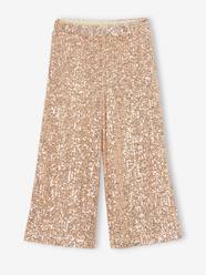 Girls-Wide-Leg Trousers with Christmas Sequins for Girls