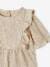 Shimmery Festive Jumpsuit with Ruffles for Baby Girls gold 