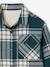 Sherpa-Lined Chequered Shirt for Boys chequered green 