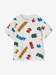 Boys-Short Sleeve T-Shirt with XXL Inscriptions for Boys