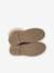 Zipped Boots with Fur Lining, for Girls camel 