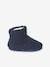 High Top, Fur-Lined Slippers for Children navy blue 