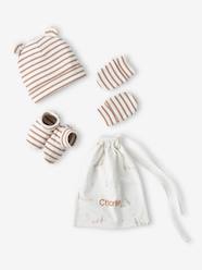 -Beanie + Mittens + Booties + Pouch Set for Babies