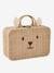 Suitcase with Animal Face, Cute Little Mouse brown 