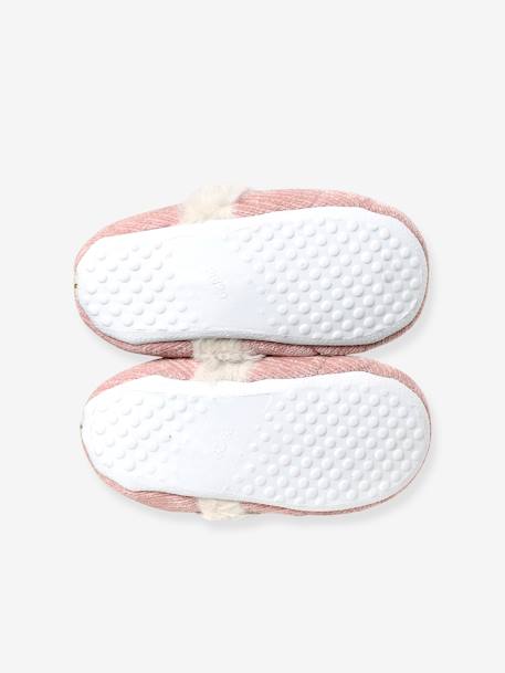 Fur-Lined Slippers for Girls rose 