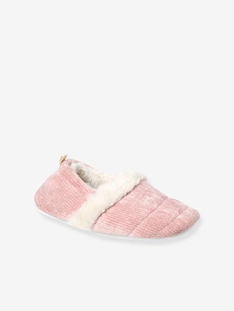 Fur-Lined Slippers for Girls rose 