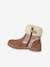 Zipped Boots with Fur Lining, for Girls camel 