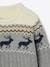 Cable Knit Jacquard Jumper for Boys marl grey+marl white 