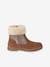 Zipped Boots with Fur Lining, for Girls camel 