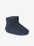 High Top, Fur-Lined Slippers for Children navy blue 