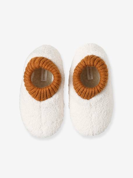 Sherpa Slippers for Girls ecru 