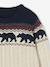 Cable Knit Jacquard Jumper for Boys marl grey+marl white 