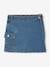 Denim Skort with Cargo Pocket, for Girls medium blue 