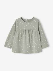 -Long Sleeve Printed T-Shirt in Organic Cotton for Babies