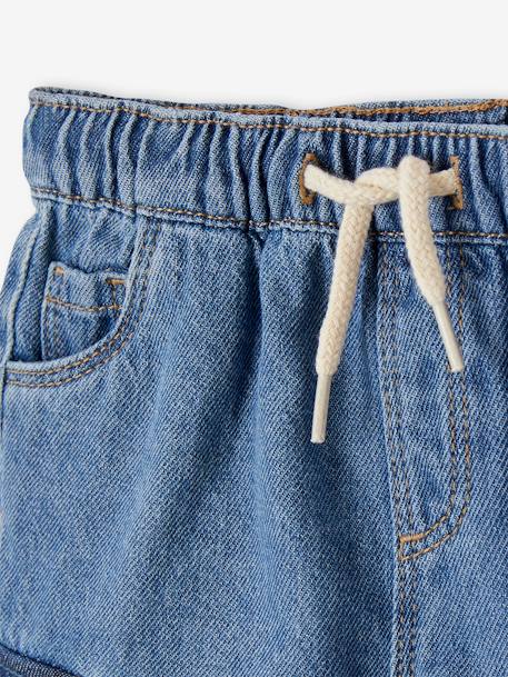 Cargo-Type Jeans with Contrasting Pockets, for Babies stone 