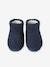 High Top, Fur-Lined Slippers for Children navy blue 