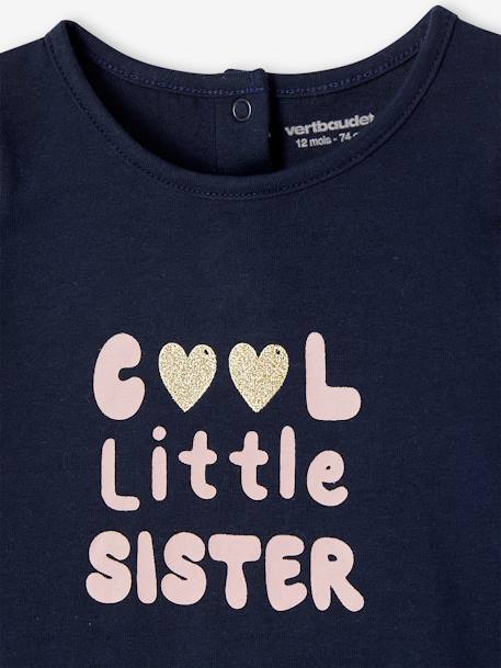 Basics 'Cool Little Sister' Top for Babies navy blue 