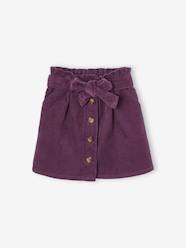 Girls-Skirts-"Paperbag" Style Skirt in Corduroy for Girls