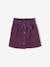 'Paperbag' Style Skirt in Corduroy for Girls grey blue+navy blue+peach+PINK LIGHT SOLID+plum 