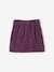 'Paperbag' Style Skirt in Corduroy for Girls grey blue+navy blue+peach+PINK LIGHT SOLID+plum 