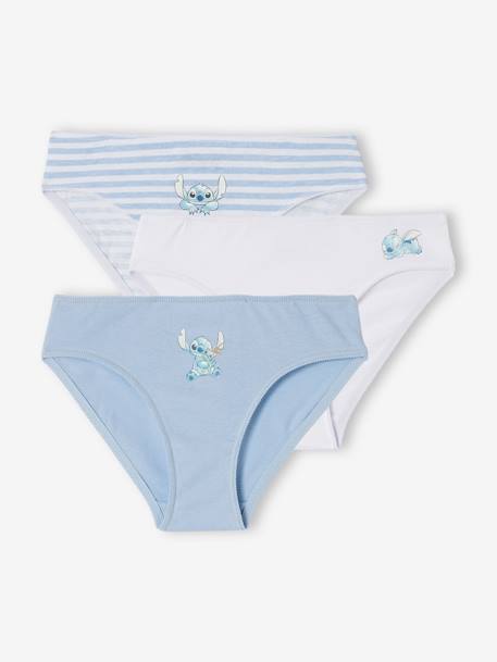 Pack of 3 Disney® Stitch girls' knickers sky blue 