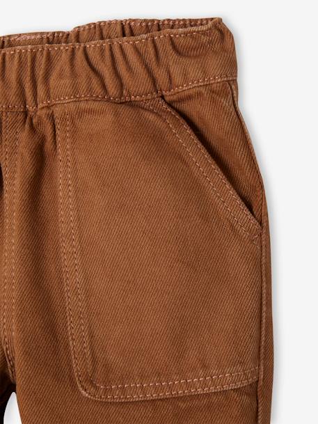 Loose Trousers, Elasticated Waistband, for Baby Boys rust 