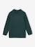 Cable Knit Jumper for Boys ecru+fir green 