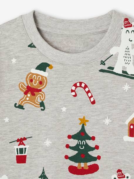 Christmas Special Sweatshirt with Fun Motifs for Boys marl grey 