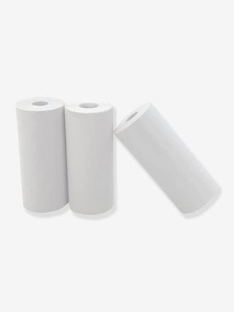 Pack of 3 rolls of black and white self-adhesive thermal paper HOPPSTAR black 