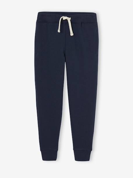 Fleece Joggers for Boys GREY DARK MIXED COLOR+navy blue 