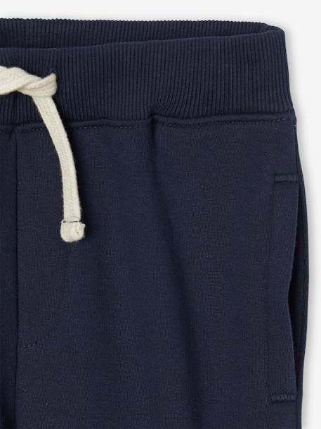 Fleece Joggers for Boys GREY DARK MIXED COLOR+navy blue 