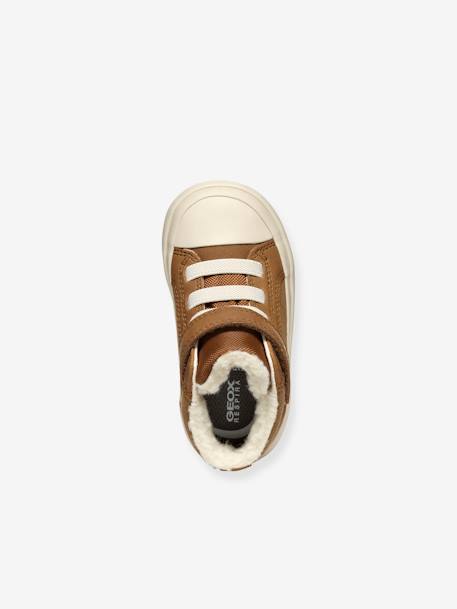 GEOX® Gisli baby high-top velcro sneakers camel 