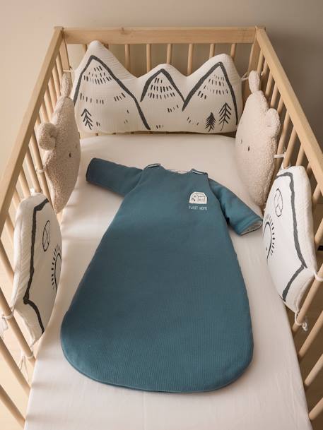 Baby Sleeping Bag with Removable Long Sleeves, Hygge grey blue 