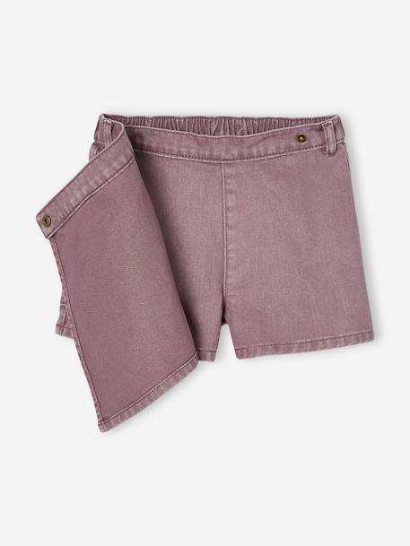 Skort with Cargo Pocket, for Girls mauve 