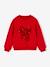 Christmas Sweatshirt with Sequinned Bow for Girls red 