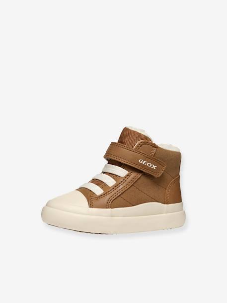 GEOX® Gisli baby high-top velcro sneakers camel 