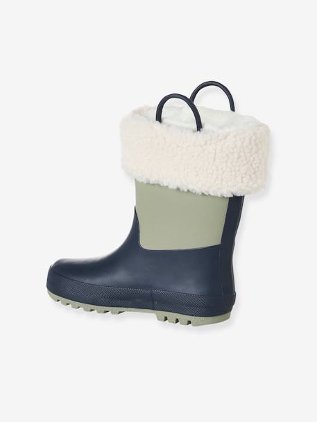 Wellies in Natural Rubber set blue 