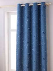 Bedding & Decor-Blackout Curtain with Eyelets & Glow-in-the-Dark Planets Print