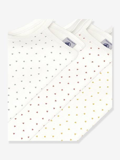 Pack of 3 Pairs of Knitted Socks for Babies, by PETIT BATEAU printed white 