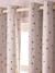 Pack of 2 Blackout Curtains with Eyelets & Heart Print printed beige 