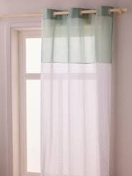 Bedding & Decor-Decoration-Sheer Curtain with Eyelets & Dotted Print