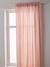 Semi-sheer Rod Pocket Curtain in Cotton Gauze cinnamon+ecru+grey blue+rosy+sage green 