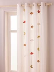 Bedding & Decor-Decoration-Curtains-Semi-Sheer Curtain with Eyelets & Starry Garlands