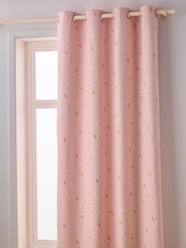 Bedding & Decor-Blackout Curtain with Eyelets & Glow-in-the-Dark Rainbow Print