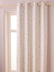 Bedding & Decor-Blackout Curtain with Eyelets & Star Print