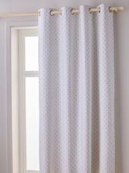 Bedding & Decor-Decoration-Blackout Curtain with Eyelets & Triangle Print