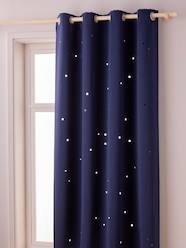 Bedding & Decor-Blackout Curtain with Eyelets & Perforated Motifs