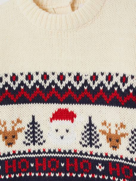 Christmas Jacquard Jumper for Babies, Family Capsule Collection navy blue+red 