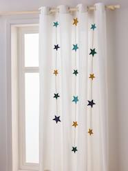 Bedding & Decor-Iridescent Star Curtain - 105 x 240 cm