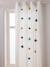 Semi-Sheer Curtain with Eyelets & Starry Garlands Green+White 